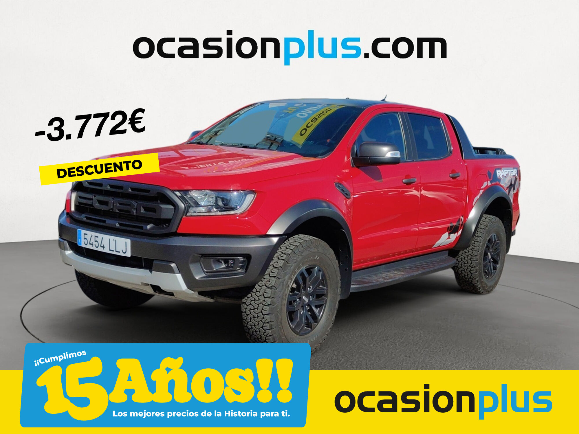 FORD Ranger (Pickup 2.0 TDCI Doble Cabina Raptor 4x4 AT 157 kW (213 CV)) en