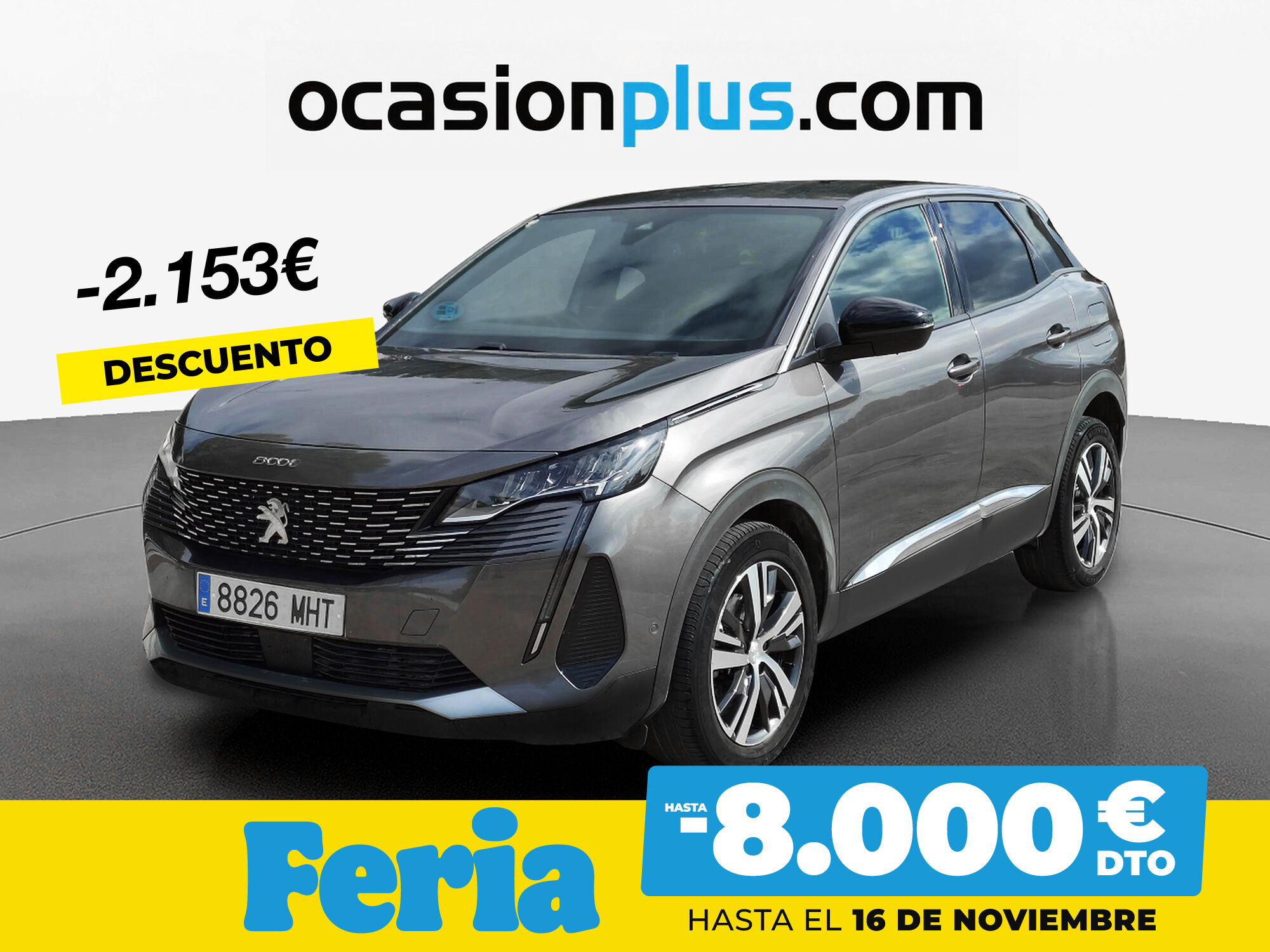 PEUGEOT 3008 (BlueHDi 130 S&S Allure Pack EAT8 96 kW (130 CV)) en Madrid