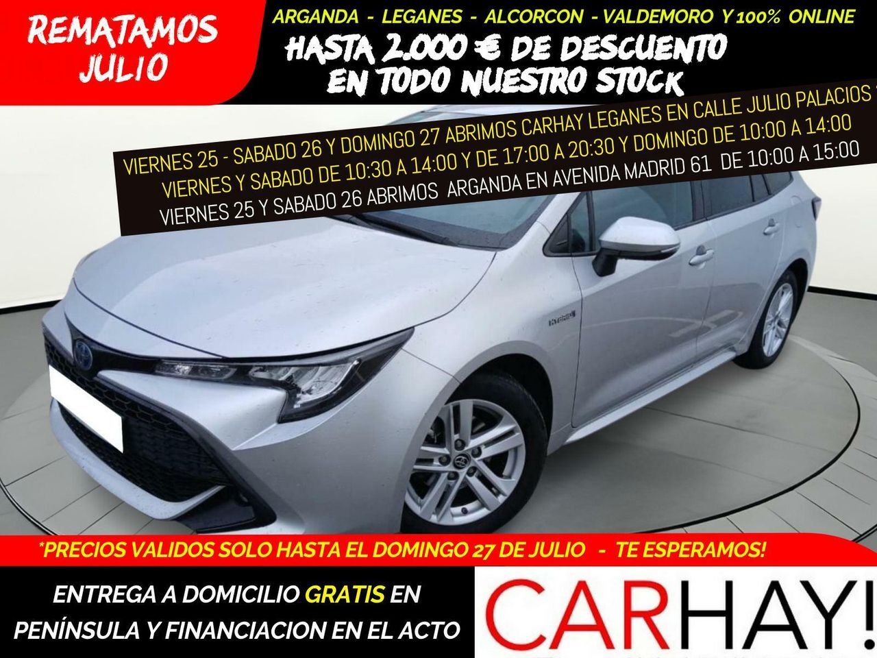 TOYOTA Corolla (1.8 125H ACTIVE TECH E-CVT TOU SPORT) en Madrid