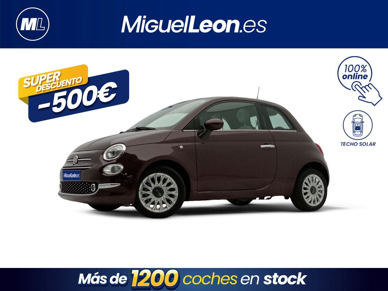 FIAT 500 (Dolcevita 1.0 Hybrid 51KW (70 CV)) en Palmas, Las