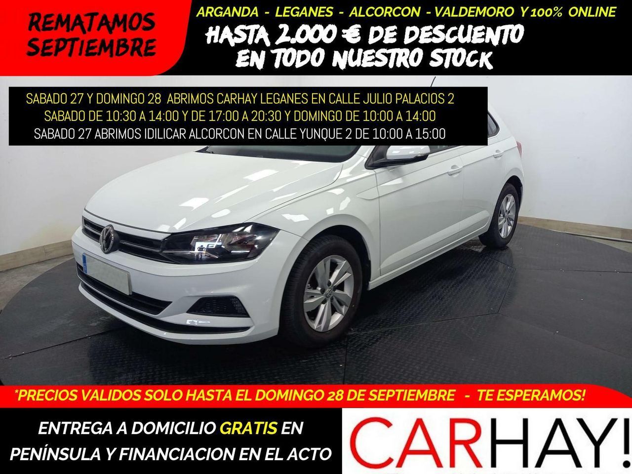VOLKSWAGEN Polo (ADVANCE 1.0 TSI 70KW (95CV)) en Madrid