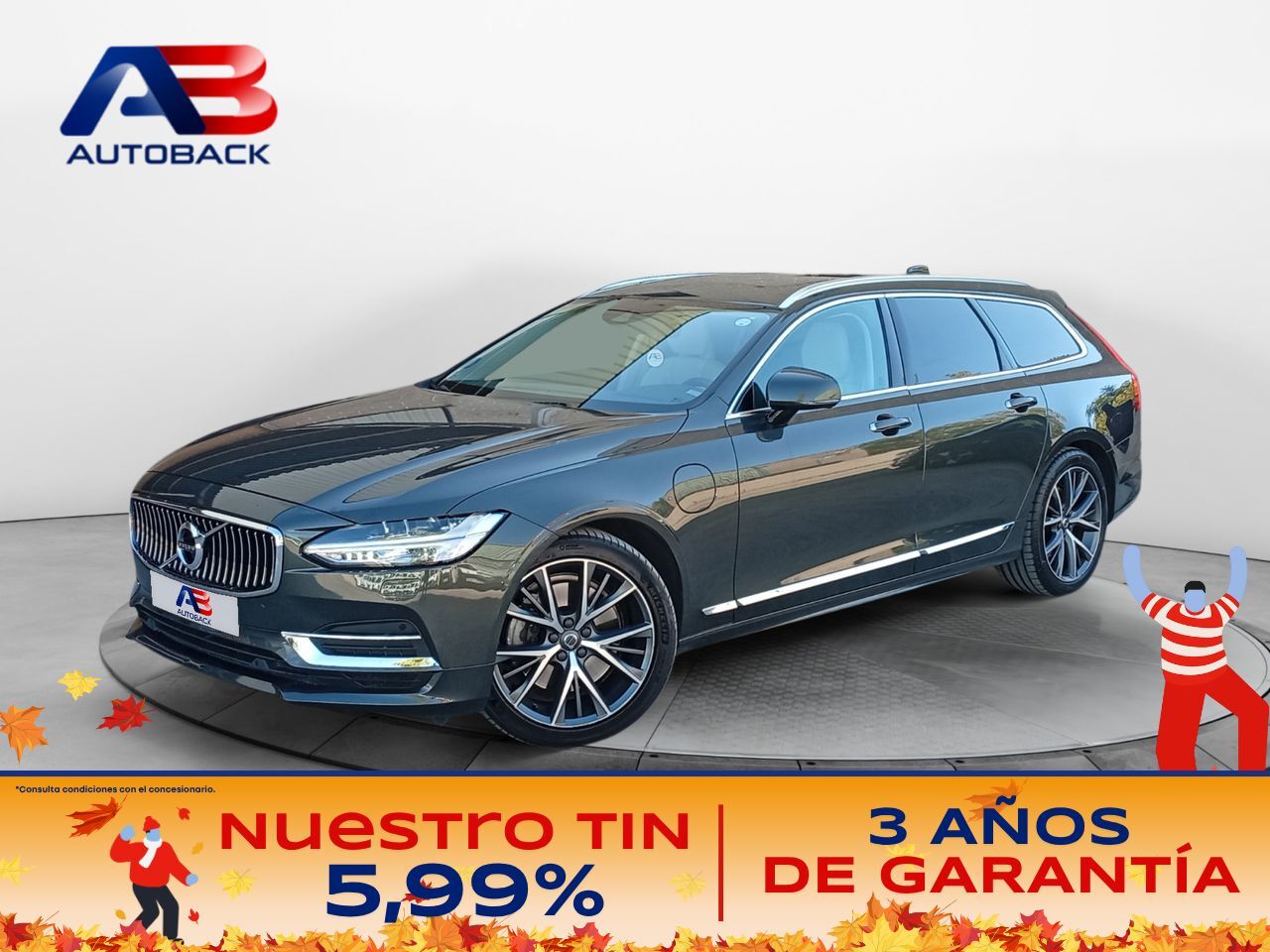 VOLVO V90 (2.0 T8 AWD Recharge R-Design Auto) en Madrid
