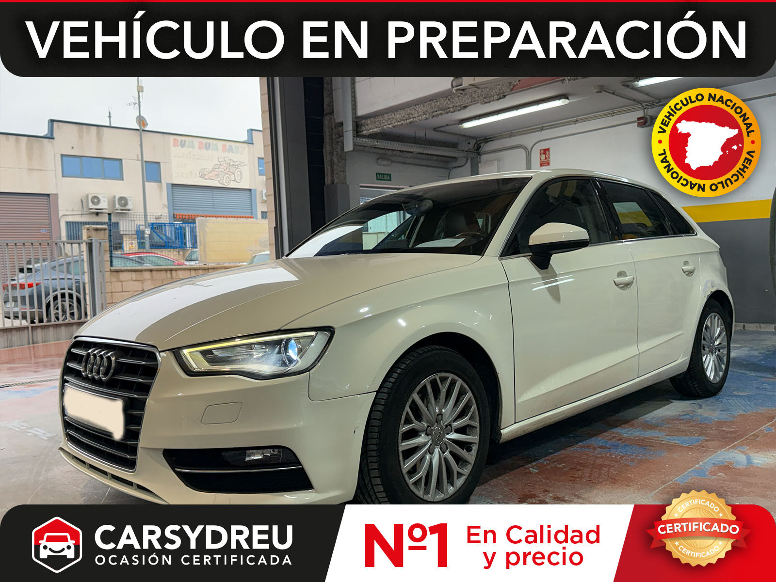 AUDI A3 (Sportback 1.4 TFSI 122 S tronic Ambiente) en Madrid