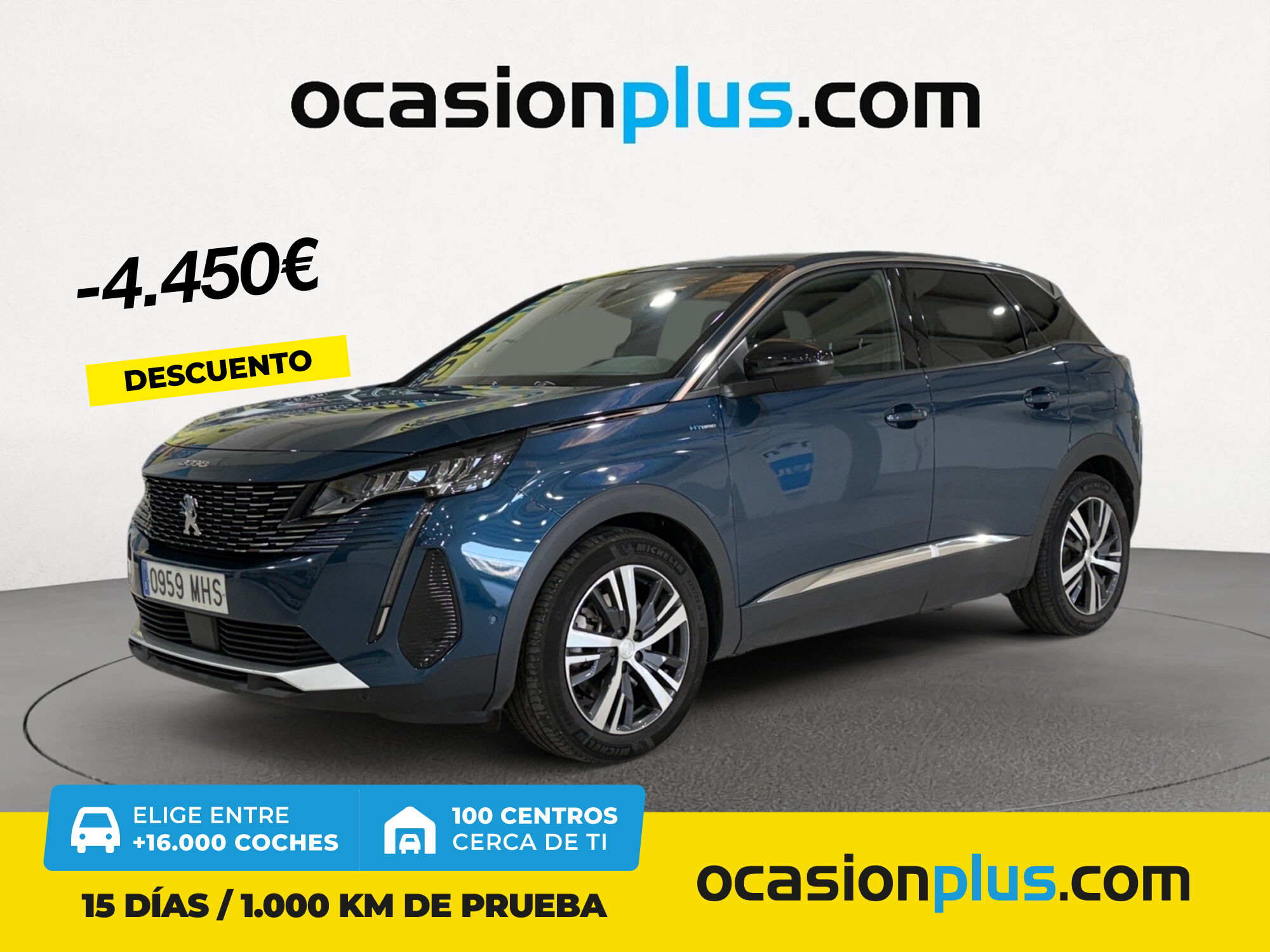 PEUGEOT 3008 (Hybrid 225 Allure Pack e-EAT8 165 kW (225 CV)) en Madrid