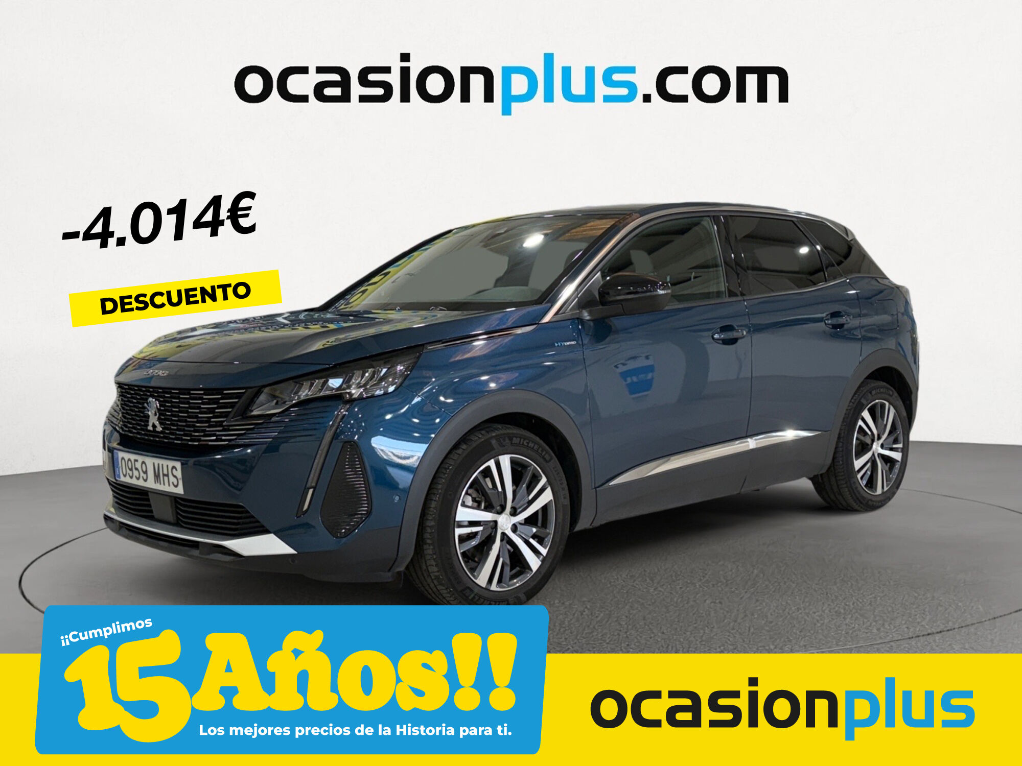 PEUGEOT 3008 (Hybrid 225 Allure Pack e-EAT8 165 kW (225 CV)) en Madrid