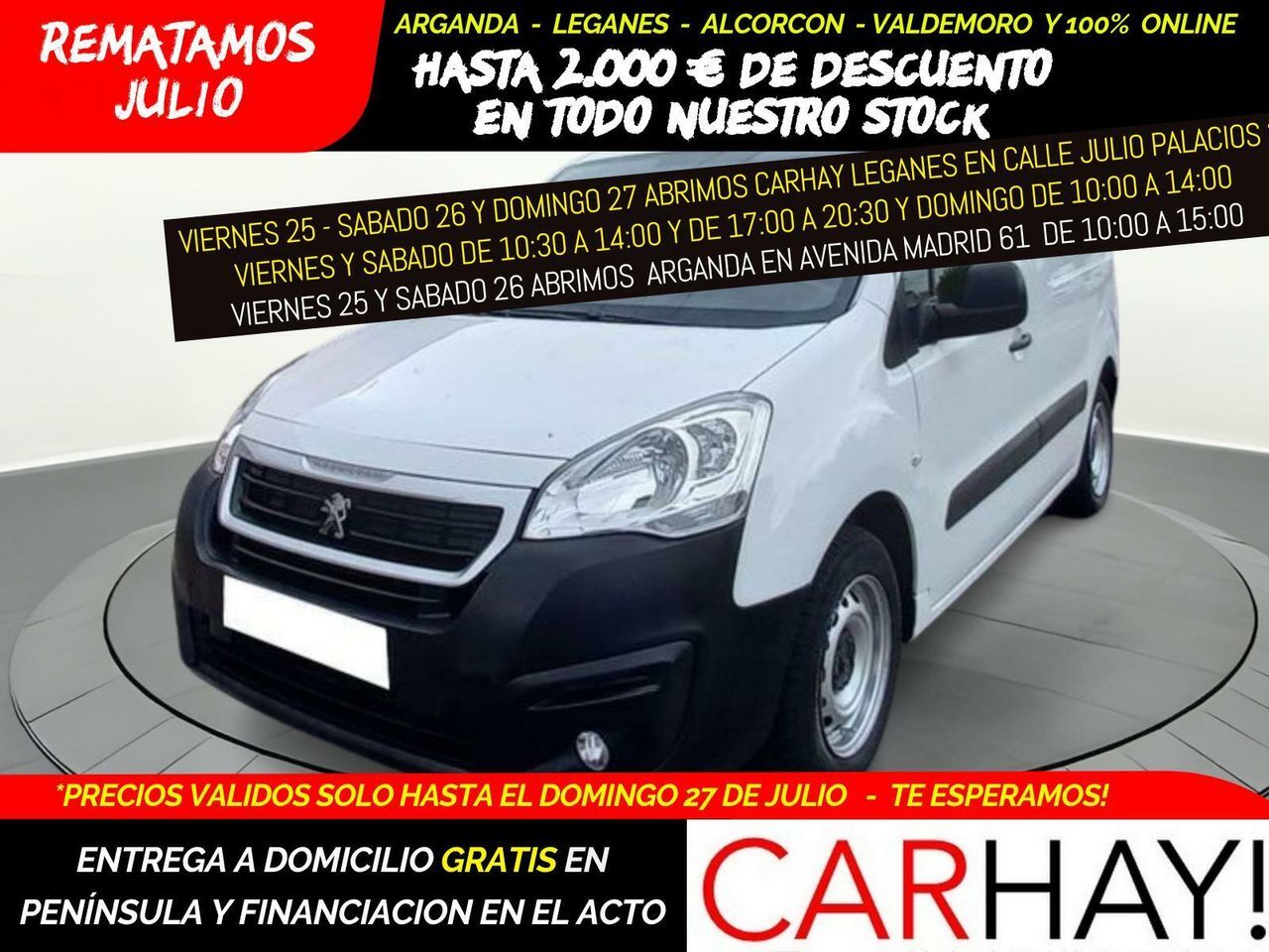 PEUGEOT Partner (FURG.CONFORT PACKL1 BLUEHDI 73KW) en Madrid