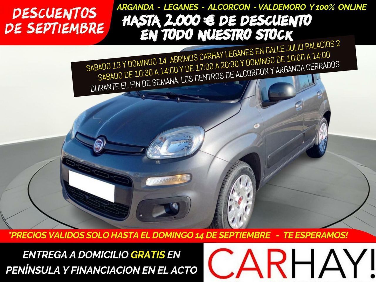 FIAT Panda (1.2 LOUNGE 69CV) en Madrid