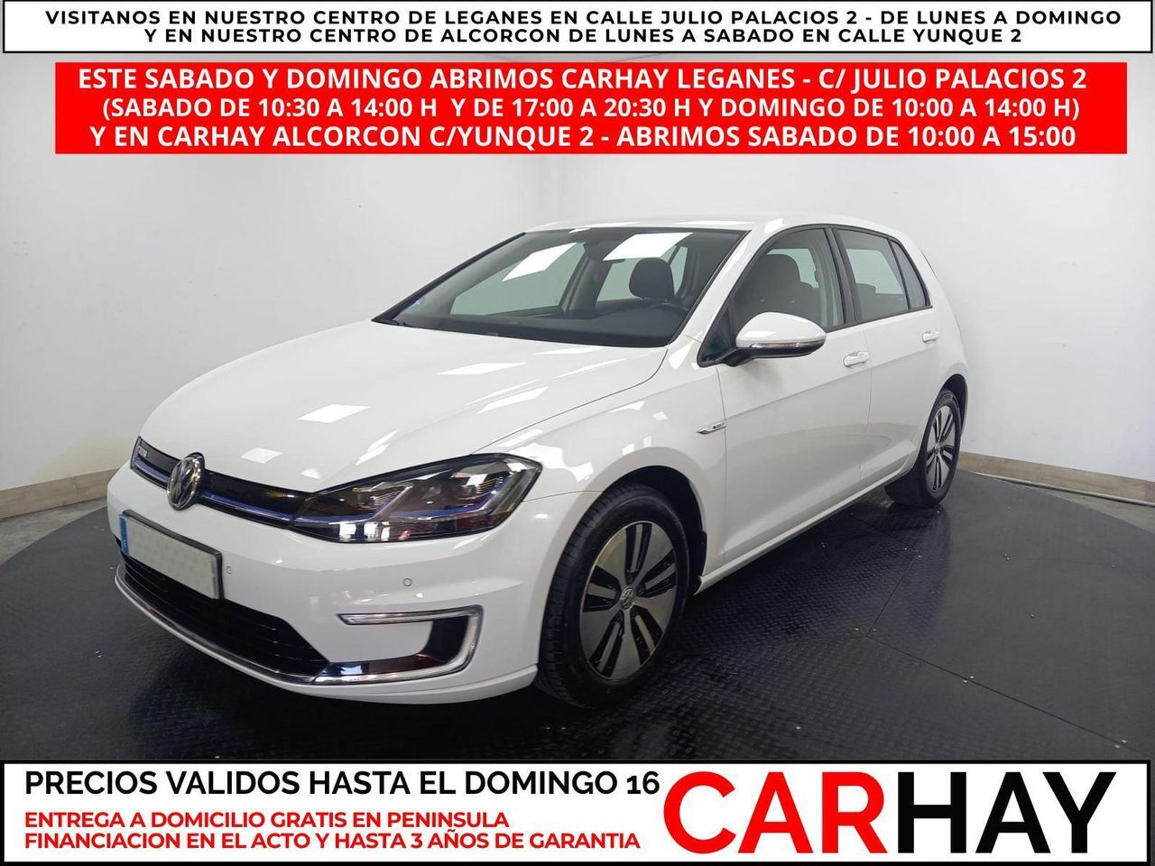 VOLKSWAGEN Golf (E-GOLF 100KW 136CV MT1) en Madrid