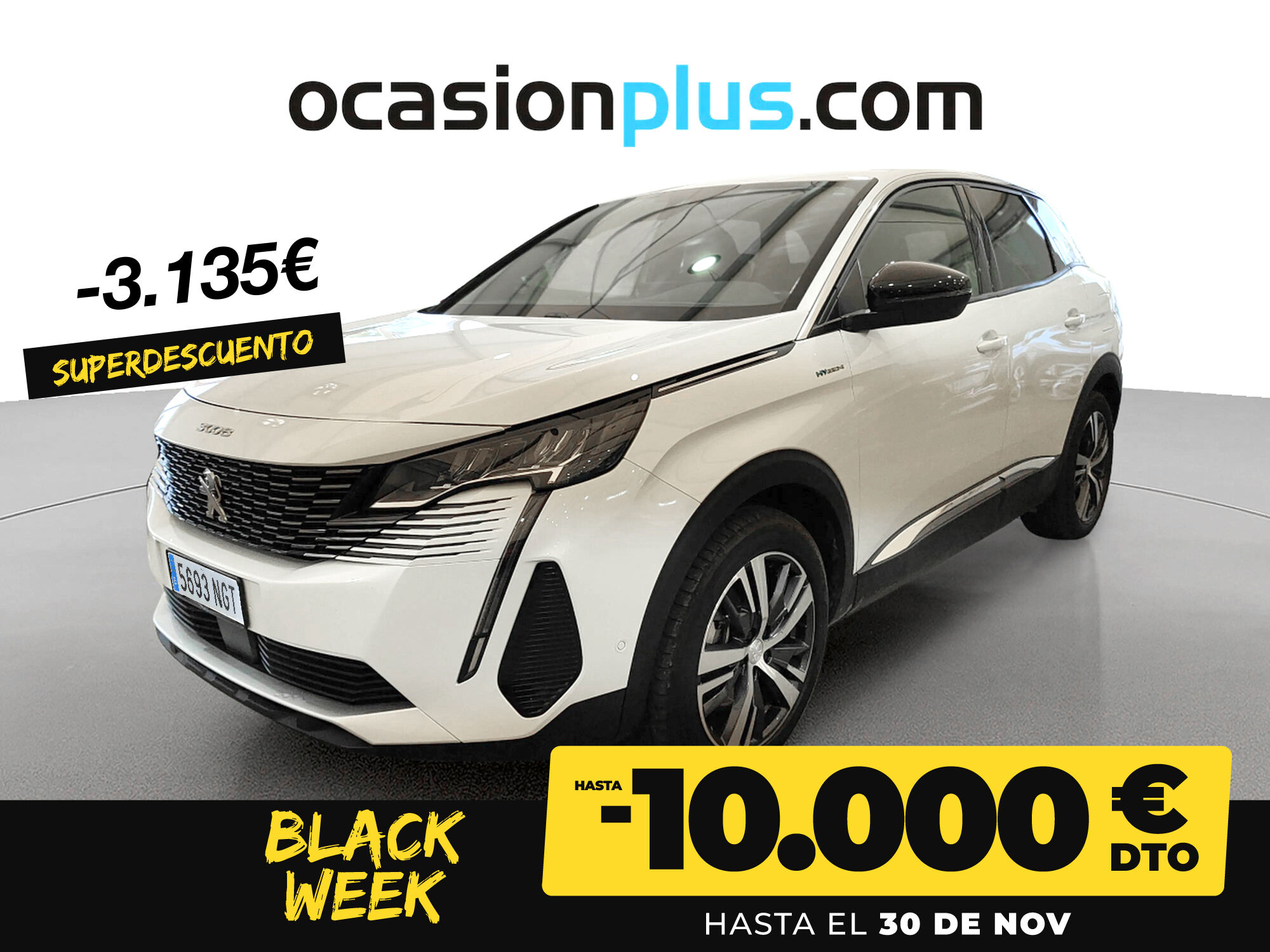 PEUGEOT 3008 (Hybrid 300 Allure Pack e-EAT8 221 kW (300 CV)) en Madrid