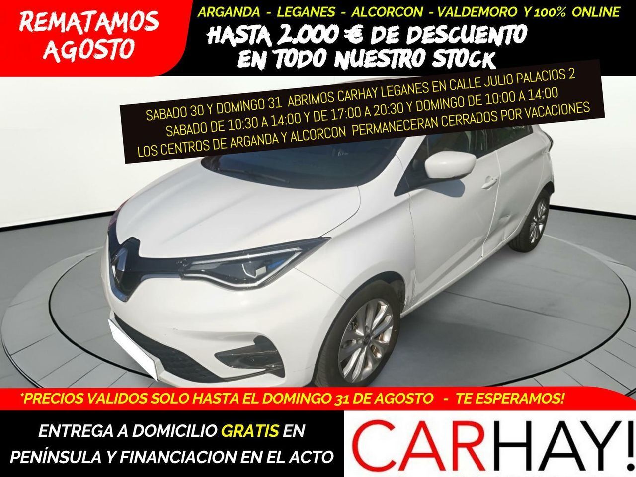 RENAULT Zoe (INTENS 100 KW R135 BATERÍA 50KWH) en Madrid