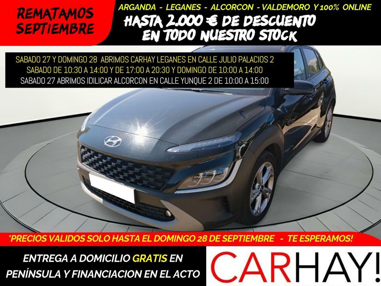 HYUNDAI Kona (1.0T-GDI EDITON 30 120CV) en Madrid