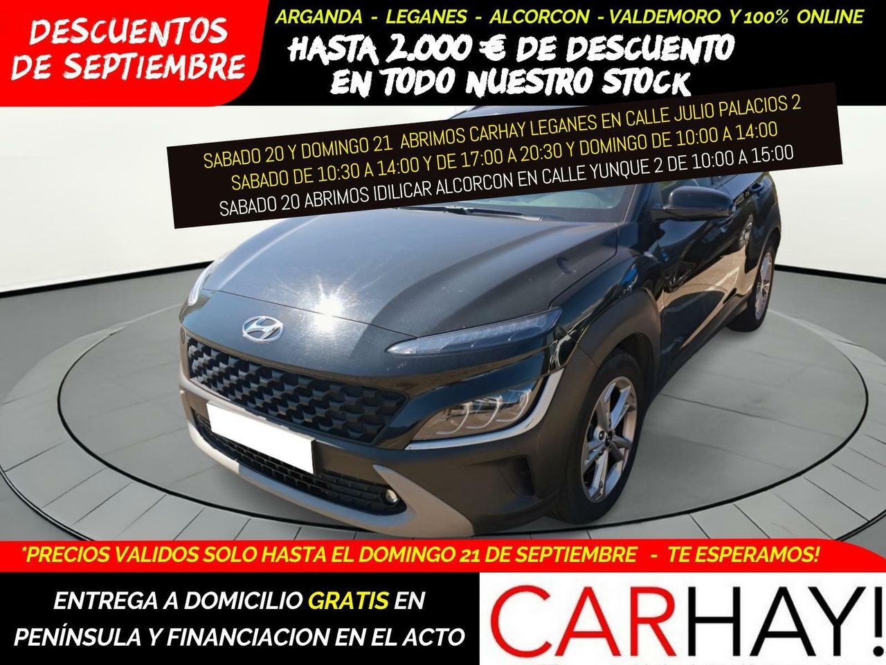 HYUNDAI Kona (1.0T-GDI EDITON 30 120CV) en Madrid