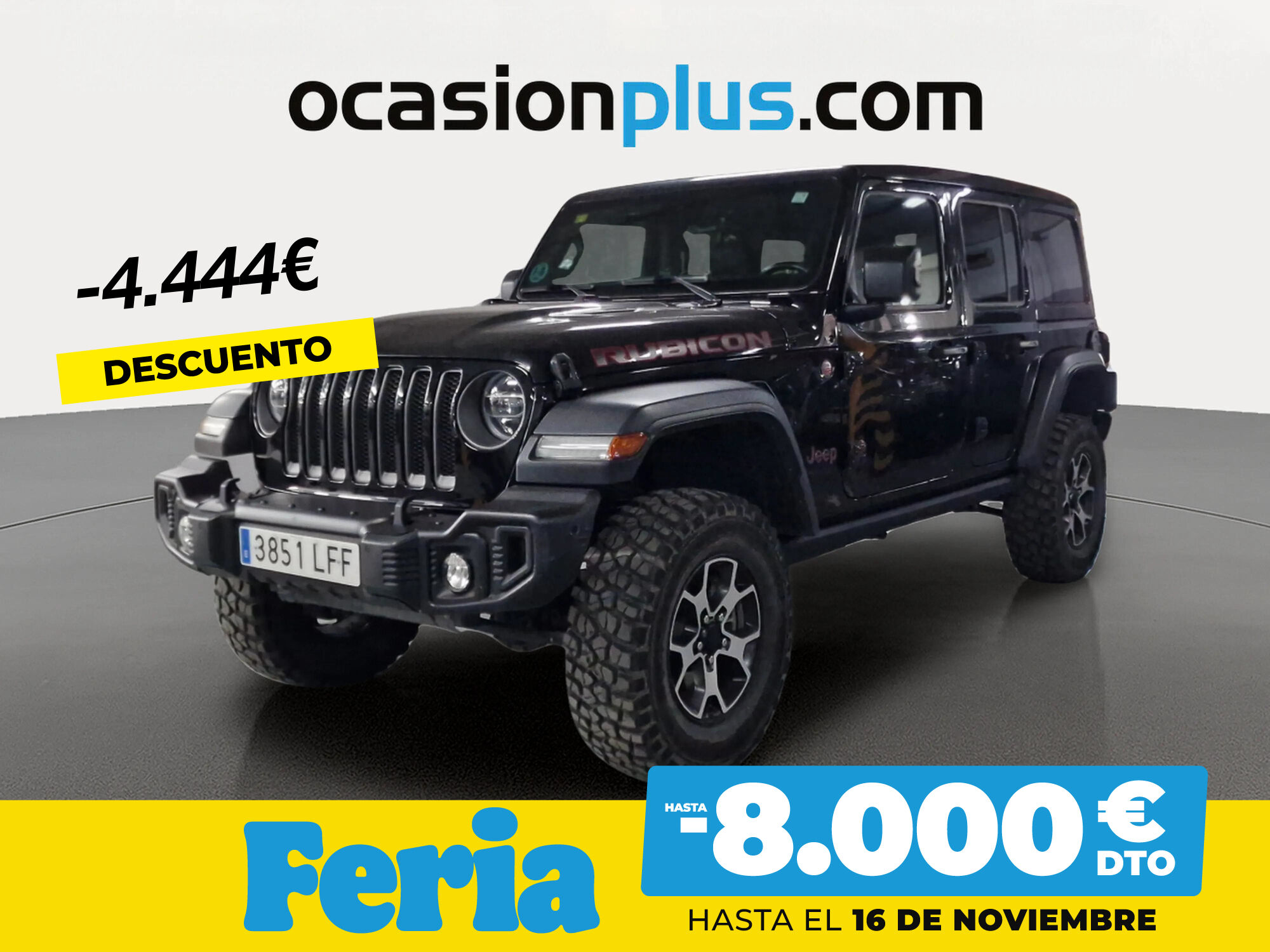 JEEP Wrangler (2.2 CRD Rubicon 8ATX 147 kW (200 CV)) en Madrid