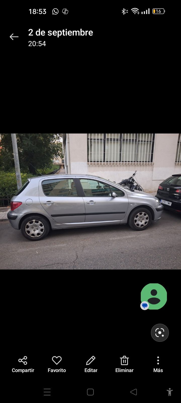 Foto del PEUGEOT 307 1.6i XS