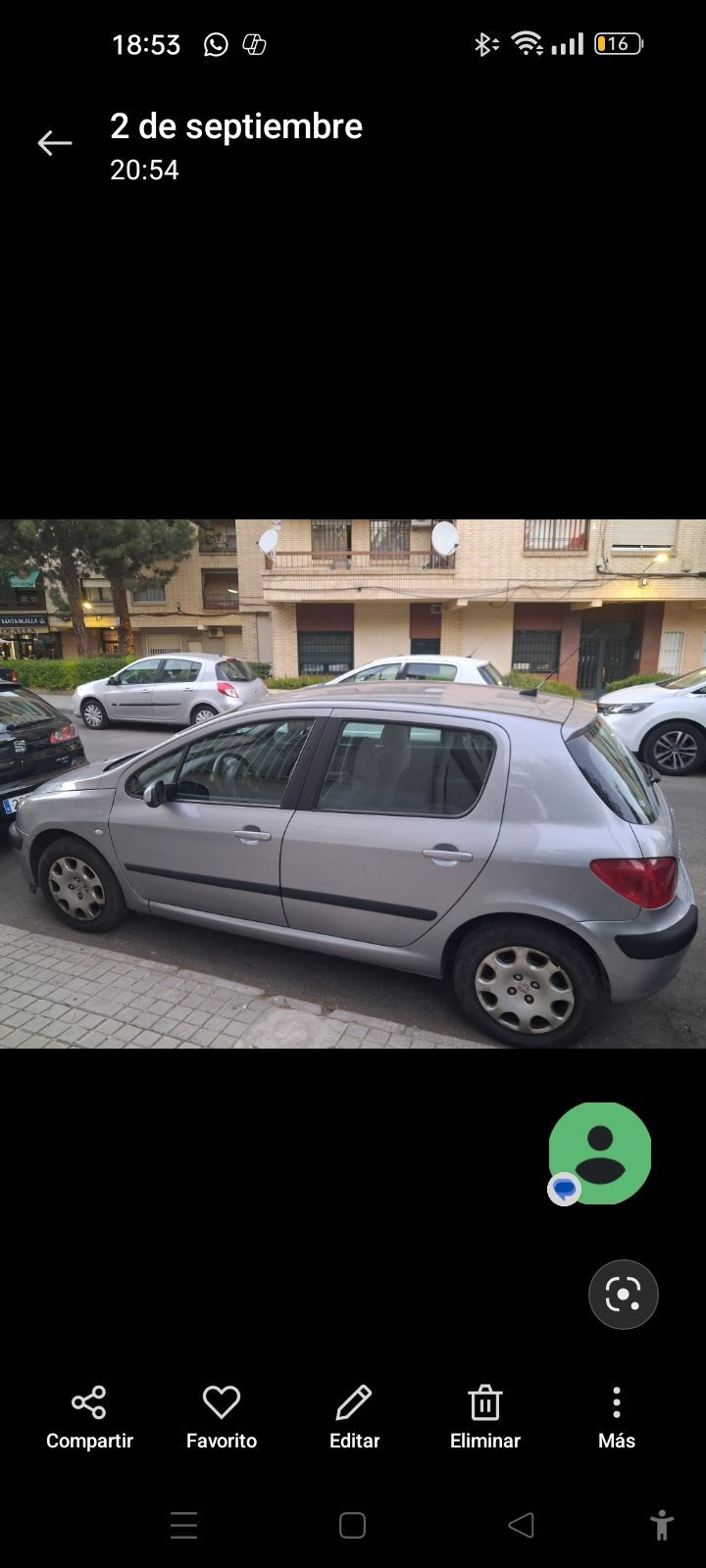 Foto del PEUGEOT 307 1.6i XS
