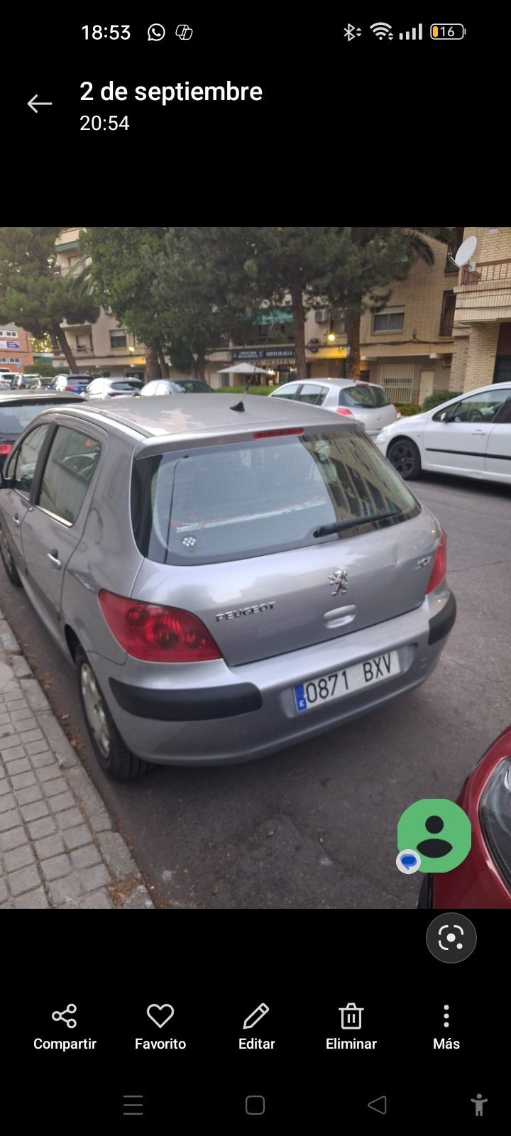 Foto del PEUGEOT 307 1.6i XS