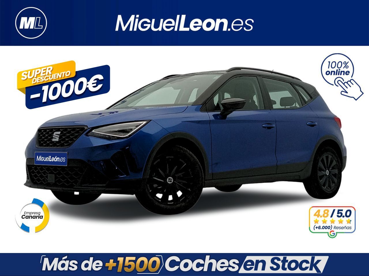 SEAT Arona (1.0 TSI 81kW (110CV) Style XL Edition) en Palmas, Las