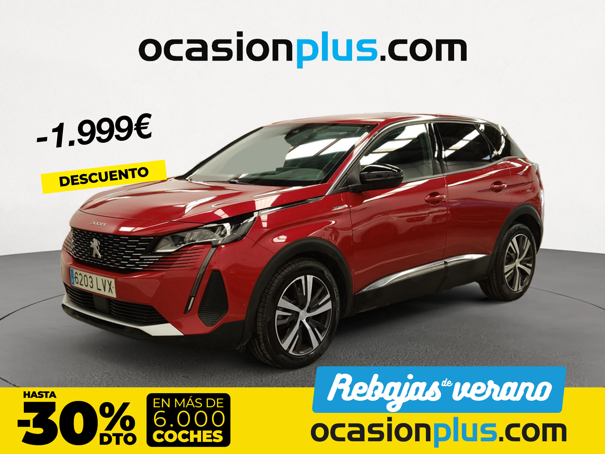 PEUGEOT 3008 (Hybrid 225 Allure e-EAT8 165 kW (225 CV)) en Madrid
