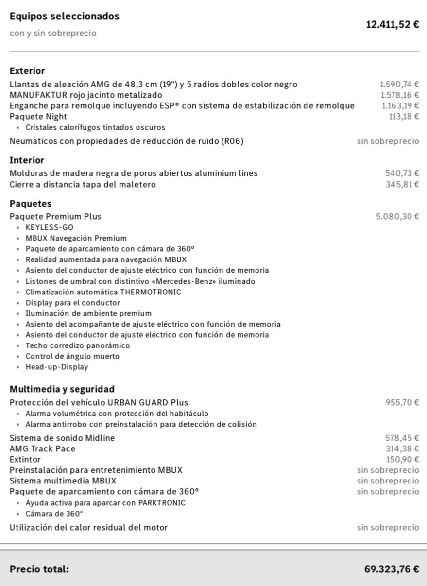 Foto del MERCEDES Clase C C 300 9G-Tronic