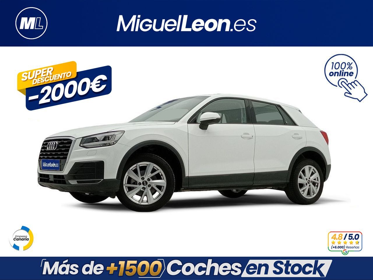 AUDI Q2 (Advanced 30 TFSI 85kW (116CV)) en Palmas, Las