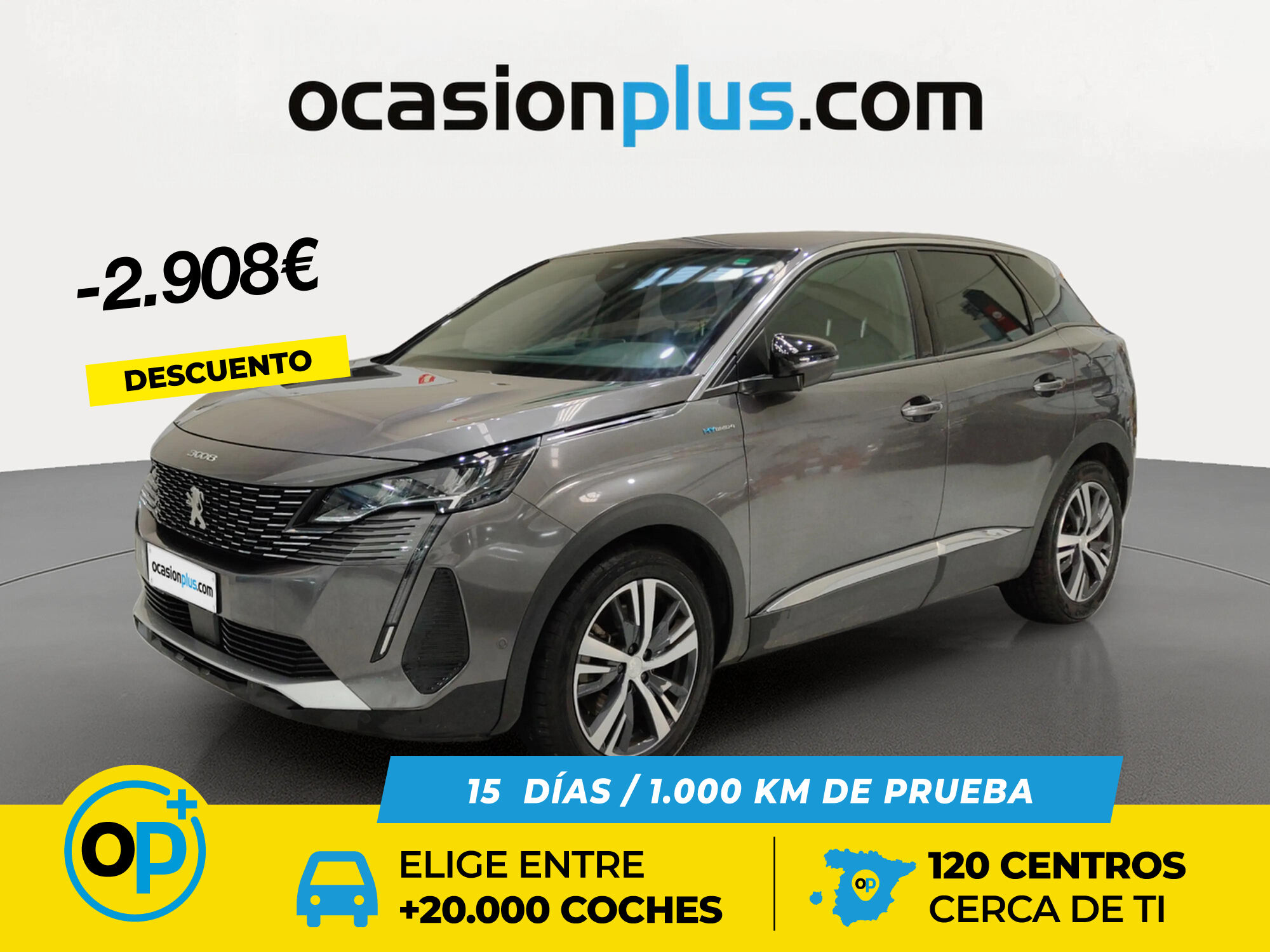 PEUGEOT 3008 (Hybrid 300 Allure Pack e-EAT8 221 kW (300 CV)) en Madrid