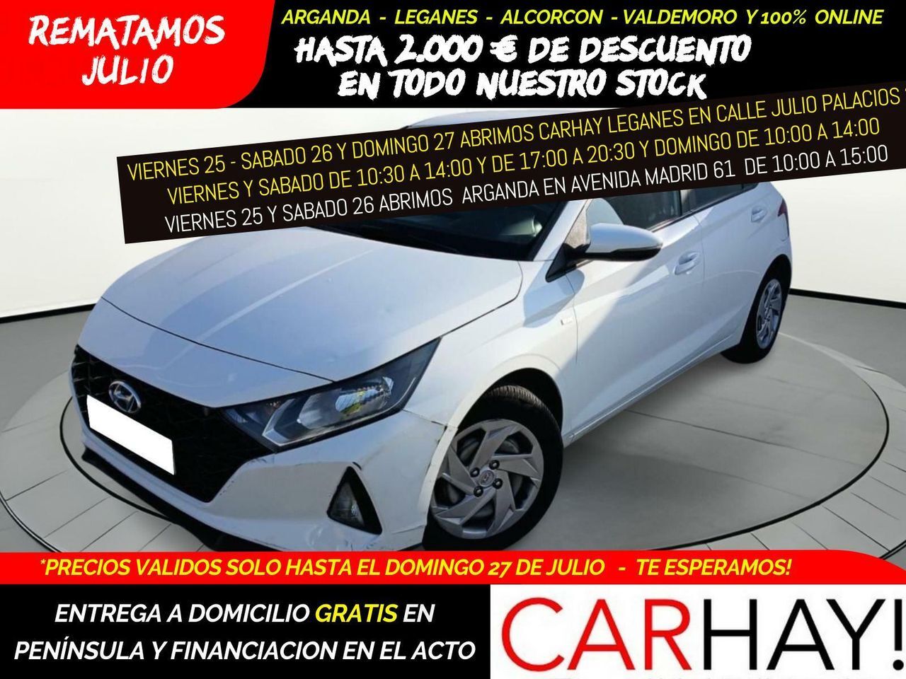 HYUNDAI i20 (1.0 TGDI 74KW (100CV) 48V ESSENCE) en Madrid