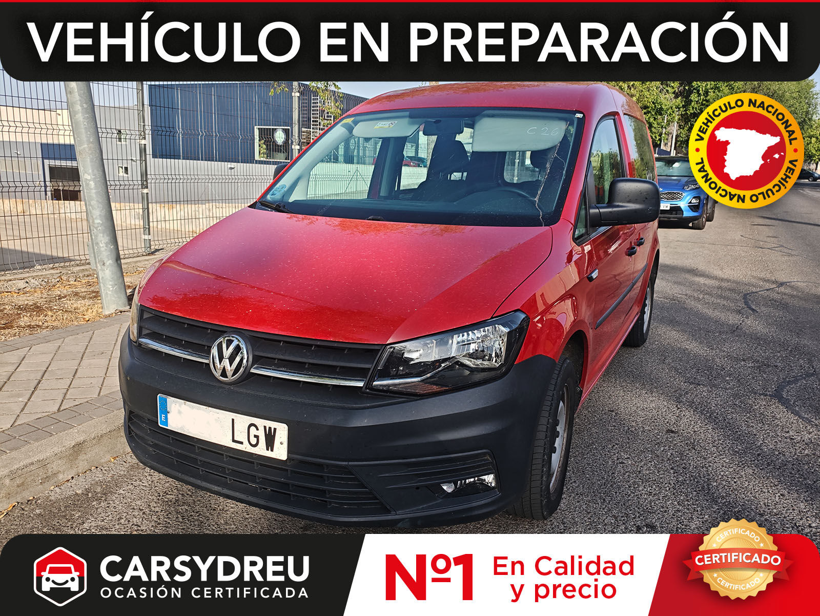 VOLKSWAGEN Caddy (Profesional Kombi 2.0 TDI 75kW BMT) en Madrid