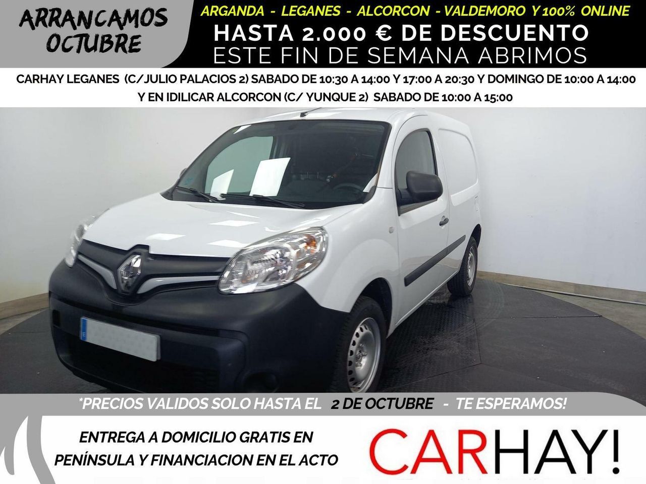 RENAULT Kangoo (II FURGÓN PROFESSIONAL 1.5 DCI 75CV MT5) en Madrid