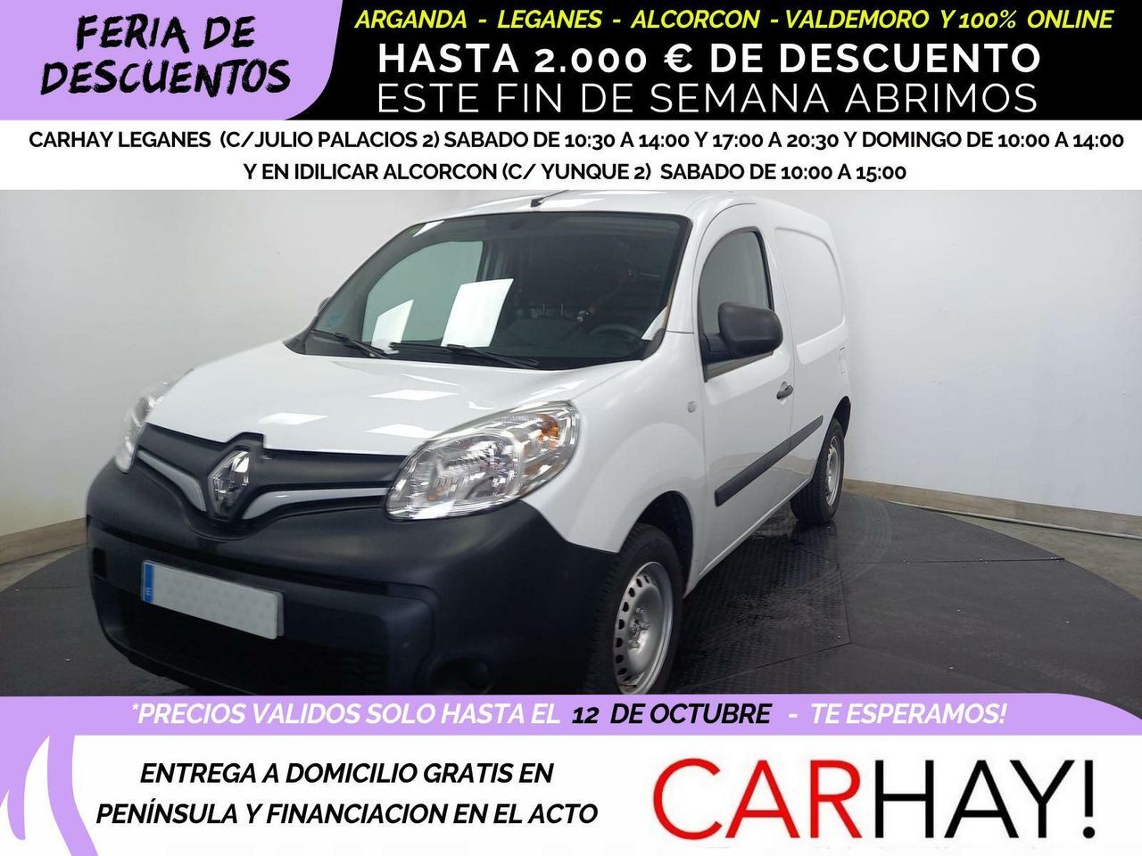 RENAULT Kangoo (II FURGÓN PROFESSIONAL 1.5 DCI 75CV MT5) en Madrid