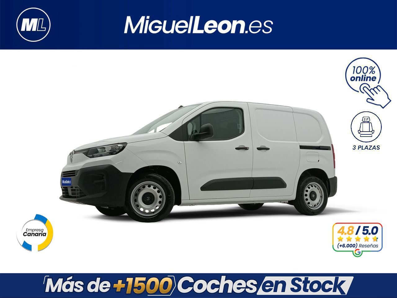 CITROEN Berlingo (Citroën Berlingo Furgón Talla M 1.5 BlueHDi 100 S&S) en P