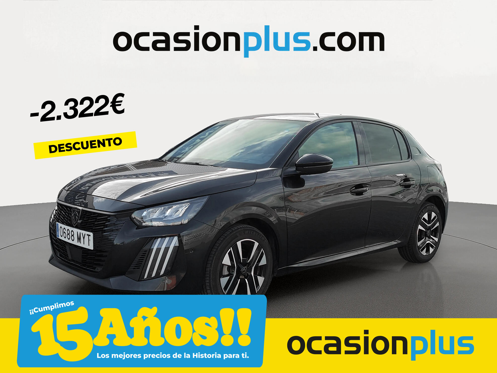 PEUGEOT 208 (Allure Hybrid eDCS6 75 kW (100 CV)) en Madrid