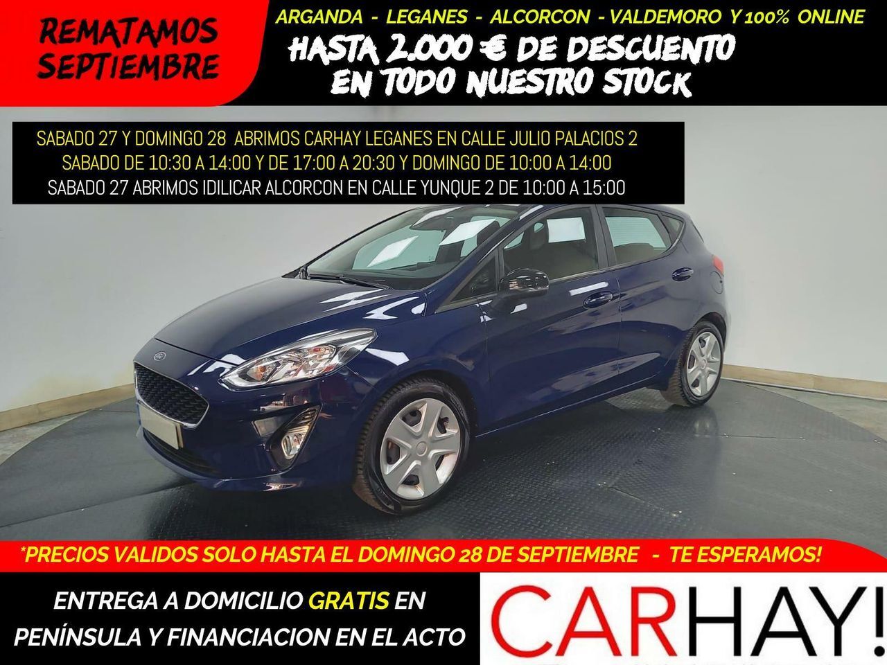 FORD Fiesta (1.0 ECOBOOST MHEV 92KW (125CV) TREND 5P) en Madrid