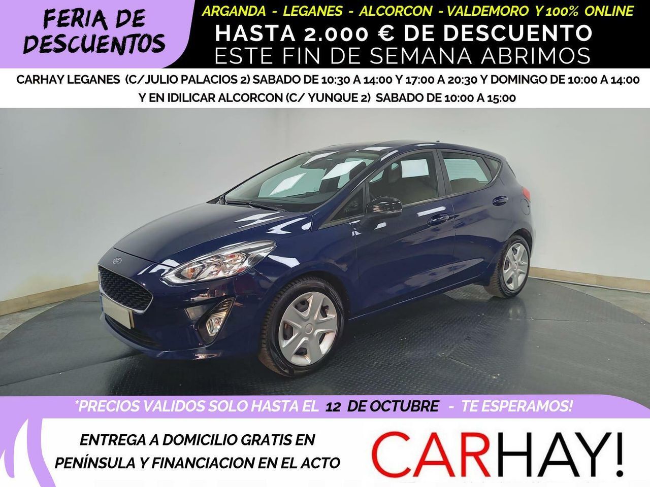 FORD Fiesta (1.0 ECOBOOST MHEV 92KW (125CV) TREND 5P) en Madrid