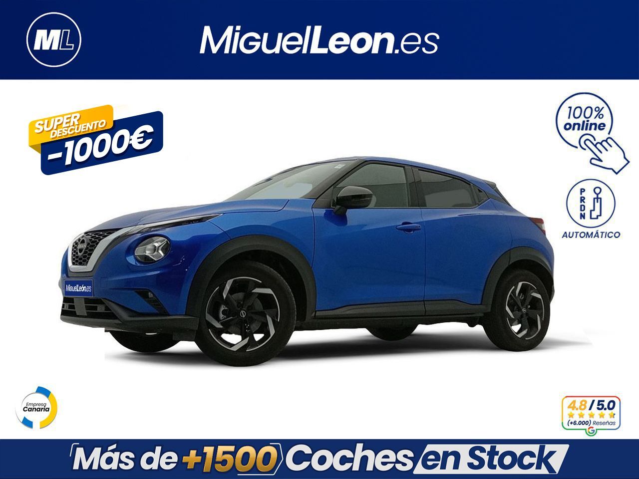 NISSAN Juke (DIG-T 84 kW (114 CV) 6M/T N-Connecta) en Palmas, Las