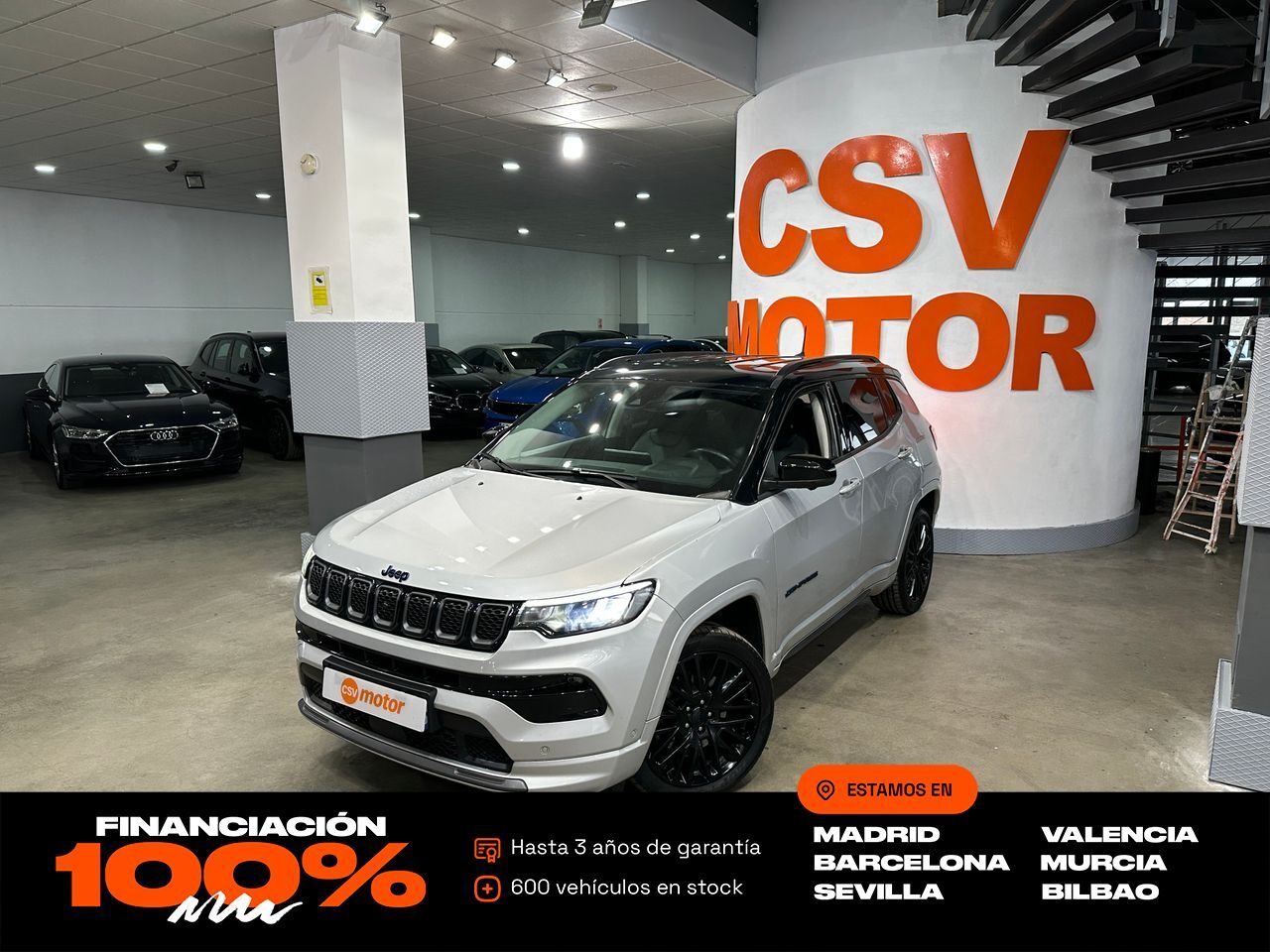 JEEP Compass (4Xe 1.3 PHEV 177kW (240CV) S AT AWD) en Madrid