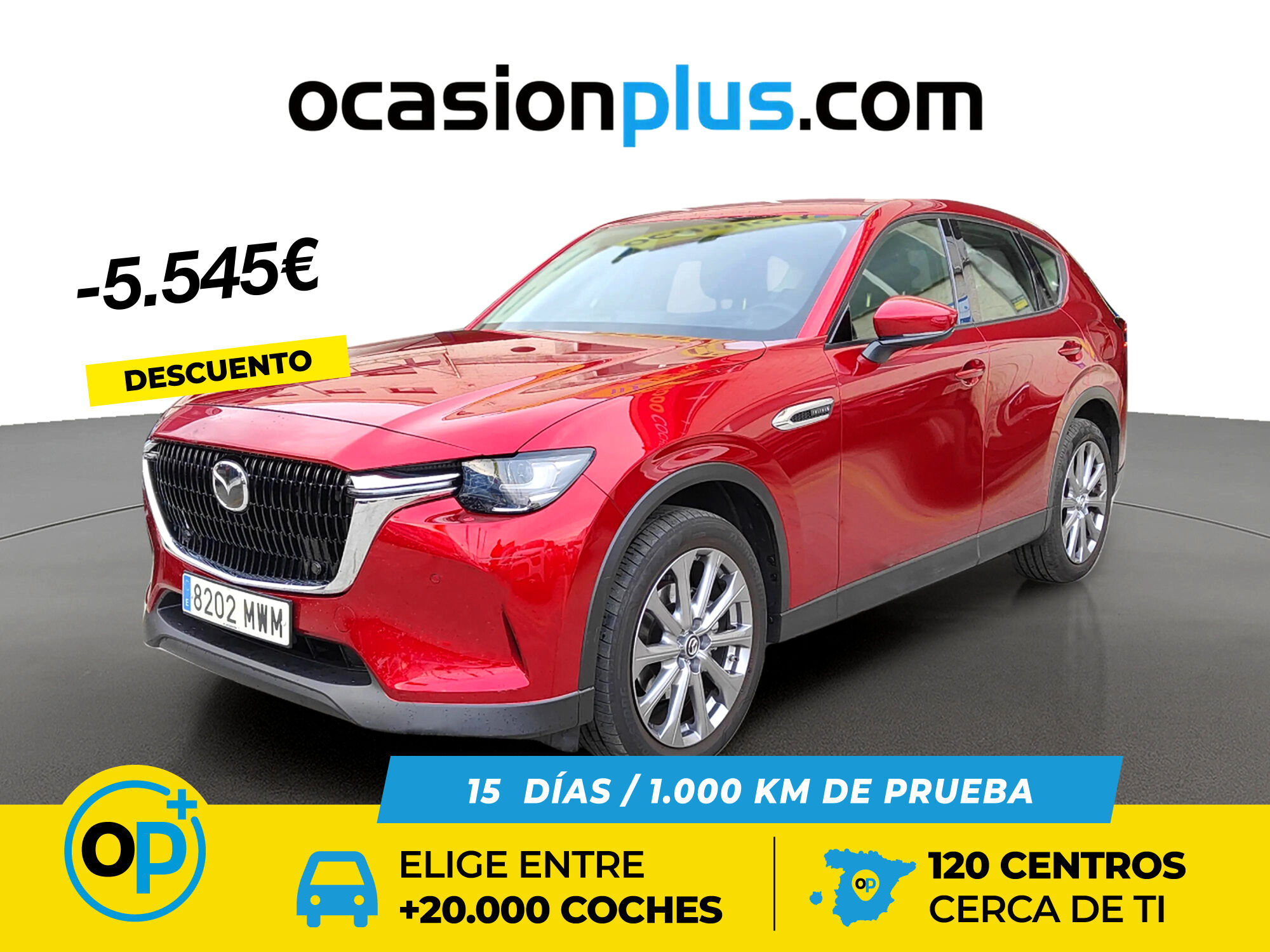 MAZDA CX-60 (3.3 e-Skyactiv D MHEV Exclusi-Line 8AT 147 kW (200 CV)) en Mad