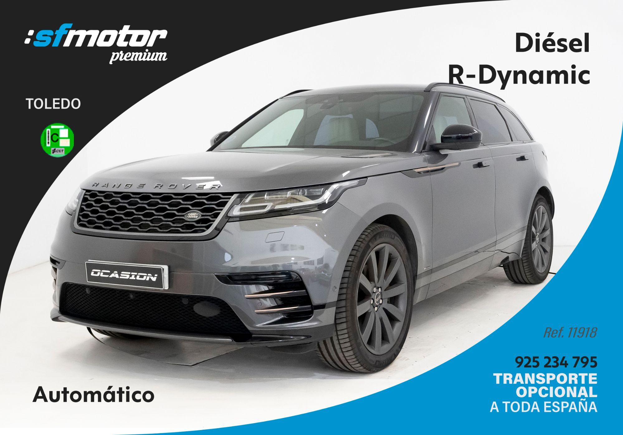 LAND ROVER Range Rover Velar (3.0D R-Dynamic HSE 4WD Aut. 300) en Toledo