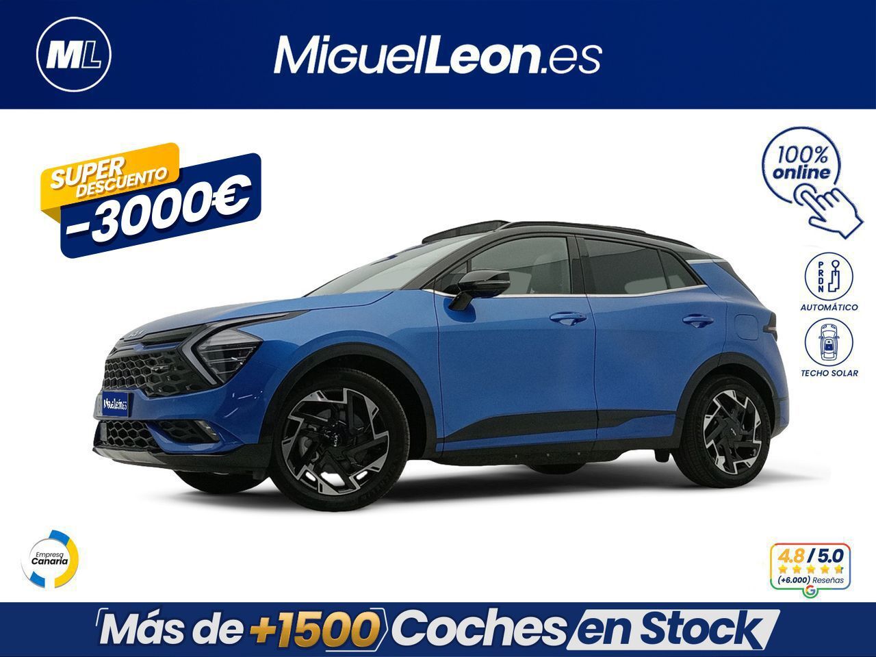 KIA Sportage (1.6 T-GDi PHEV 198kW (265CV) GT-line 4x4) en Palmas, Las