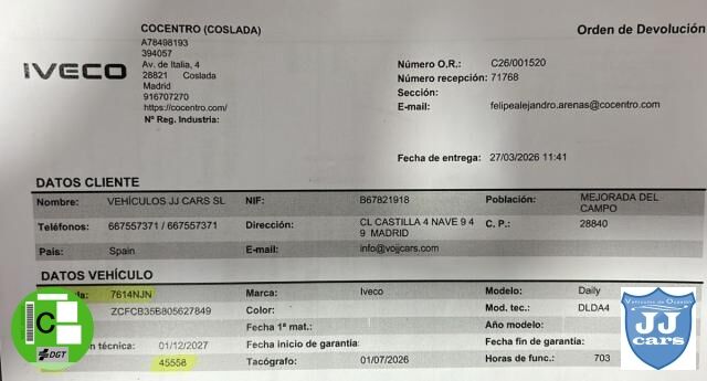 Foto del IVECO Daily Furgón 35S16 V 4100 H2 16.0 156