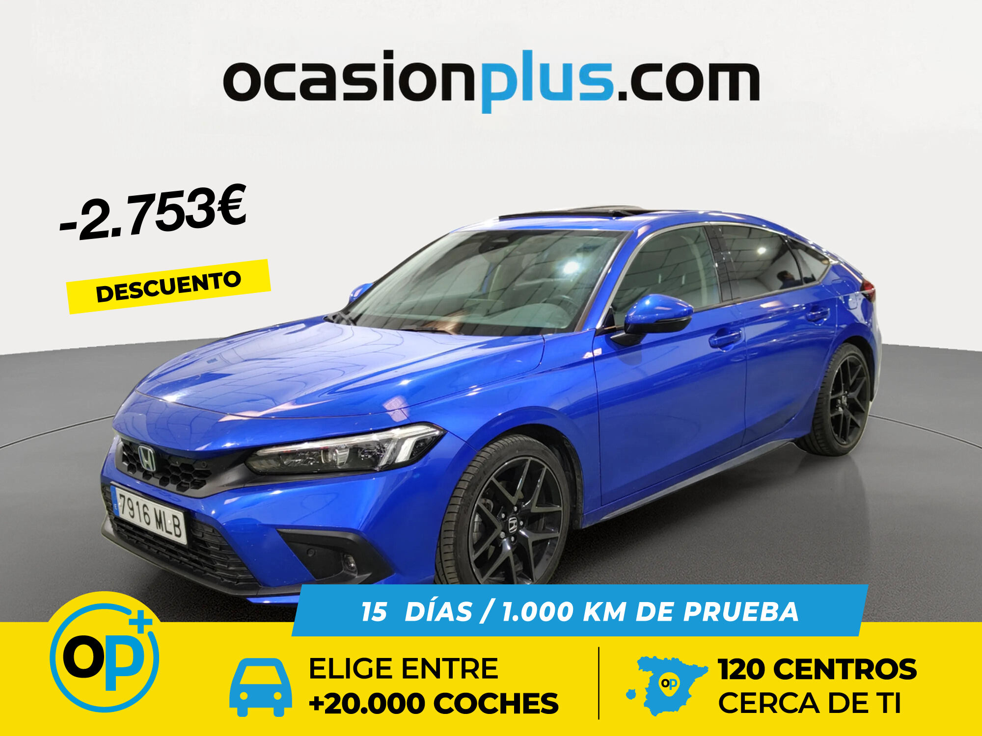 HONDA Civic (2.0 i-MMD Advance CVT 135 kW (184 CV)) en Madrid