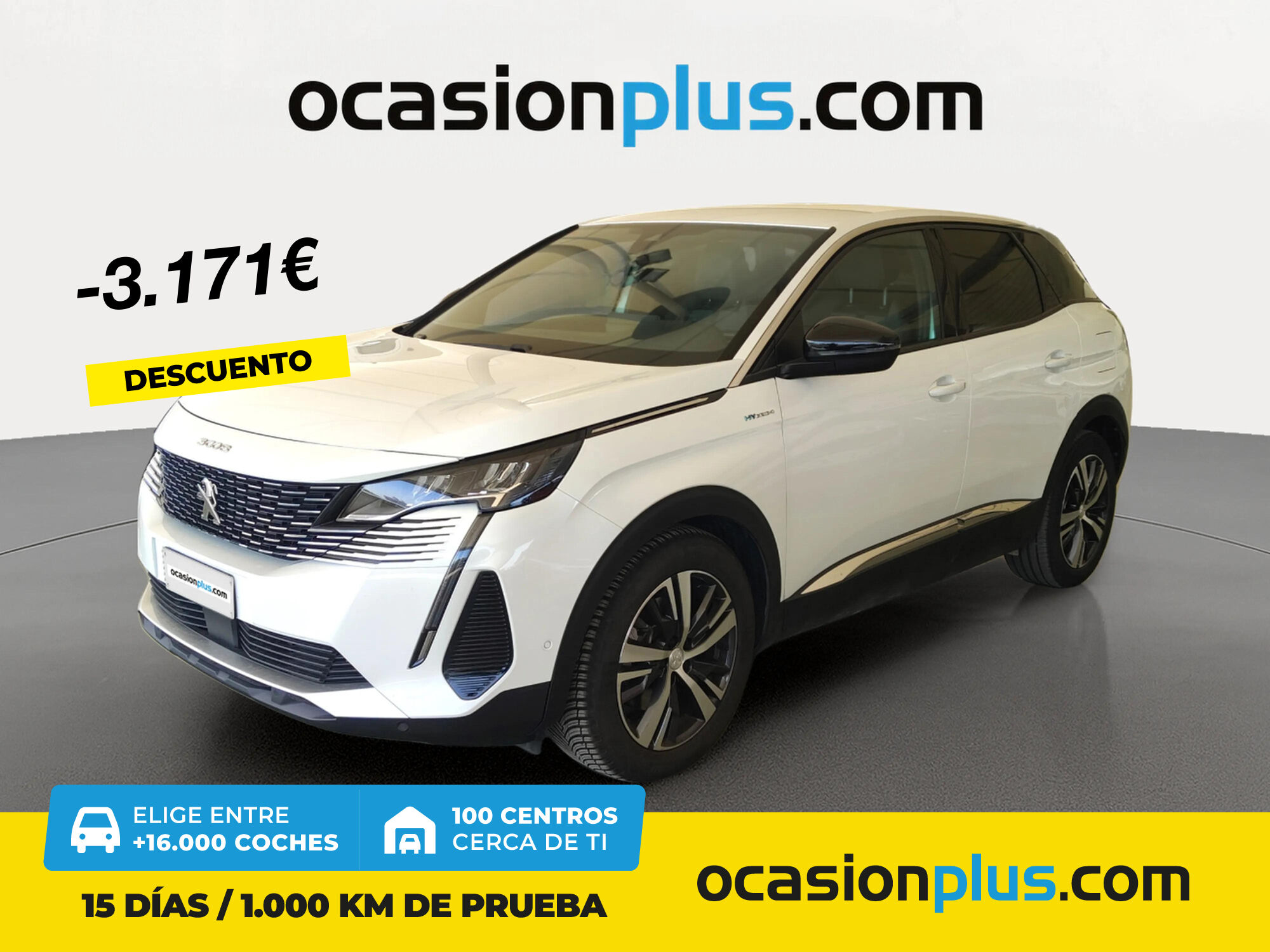 PEUGEOT 3008 (Hybrid 300 Allure Pack e-EAT8 221 kW (300 CV)) en Madrid