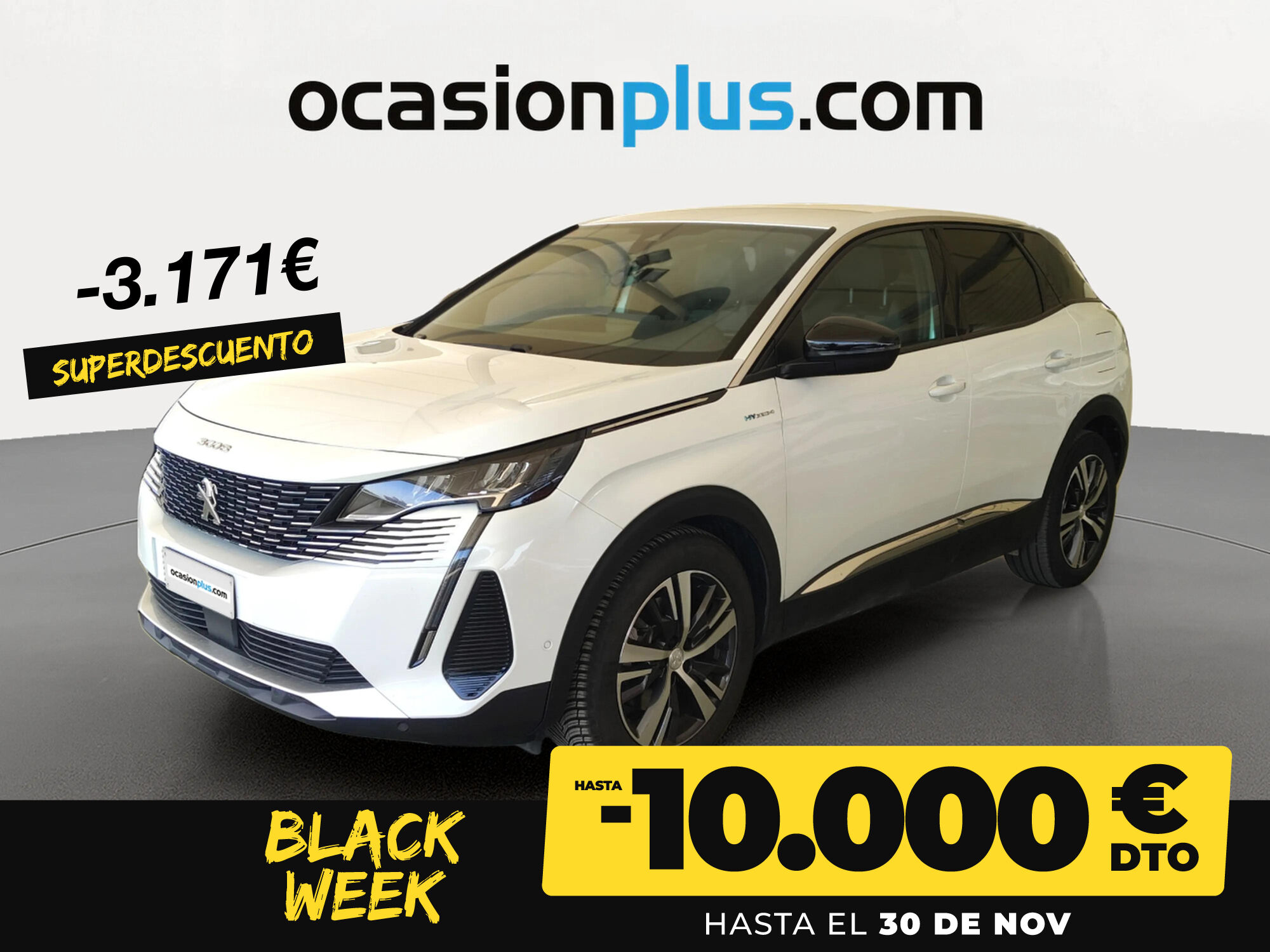 PEUGEOT 3008 (Hybrid 300 Allure Pack e-EAT8 221 kW (300 CV)) en Madrid