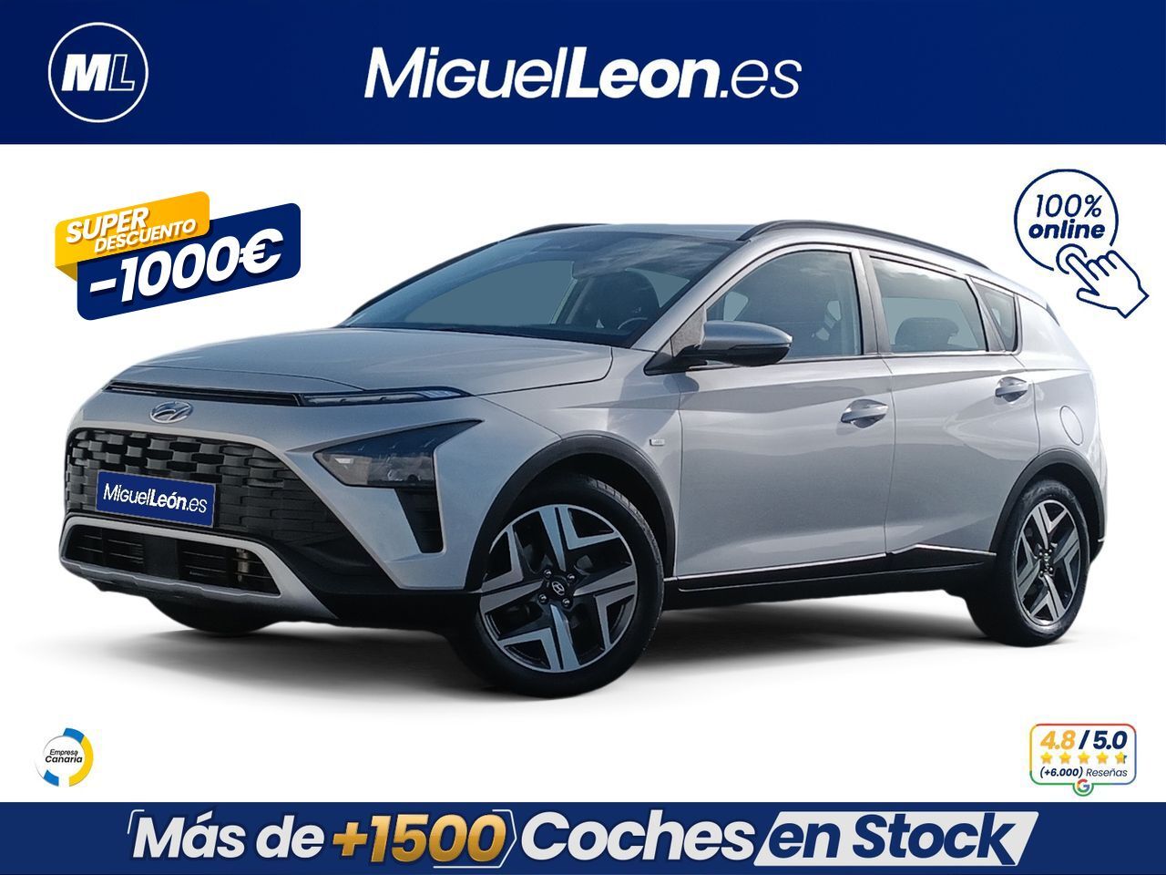 HYUNDAI Bayon (1.0 TGDI 74kW (100CV) 48V Maxx) en Palmas, Las