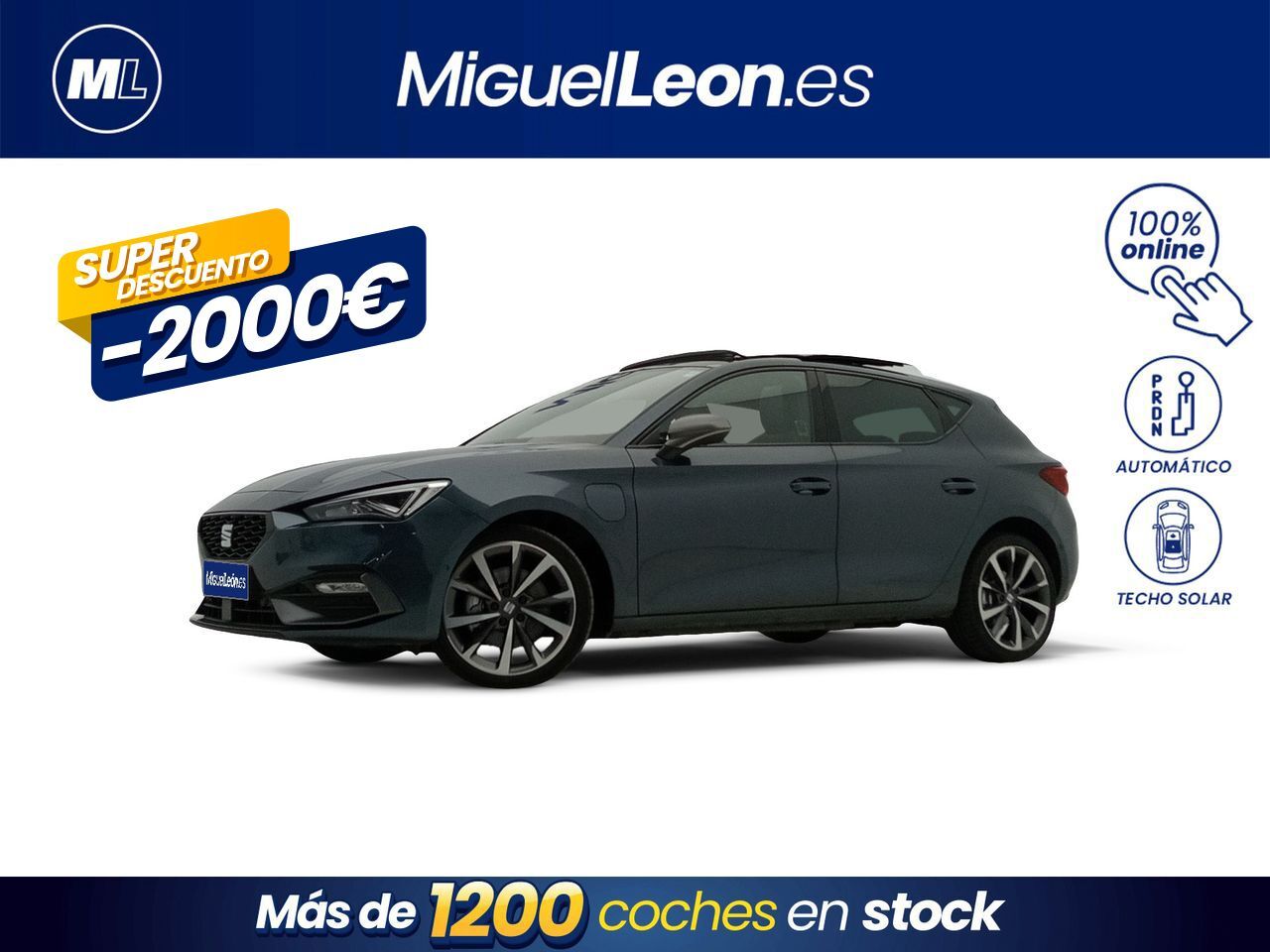 SEAT León (S&S FR GO 1.4 TSI E-HYBRID) en Palmas, Las