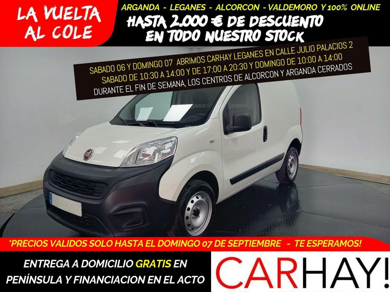 FIAT Fiorino (CARGO KASTEN 1.4 NATURAL POWER 57KW) en Madrid