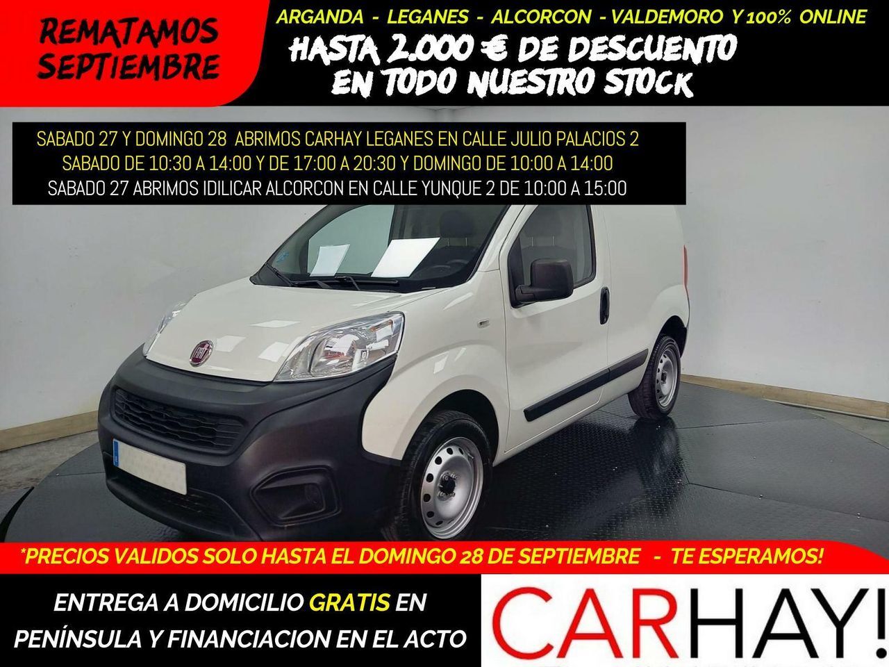 FIAT Fiorino (CARGO KASTEN 1.4 NATURAL POWER 57KW) en Madrid