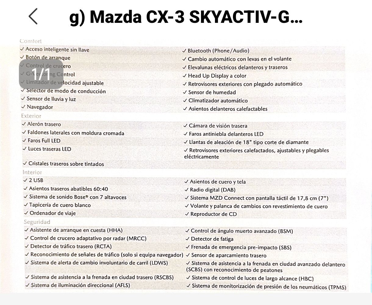 Foto del MAZDA CX-3 2.0 Luxury P.White+P.Travel AWD Aut. 150