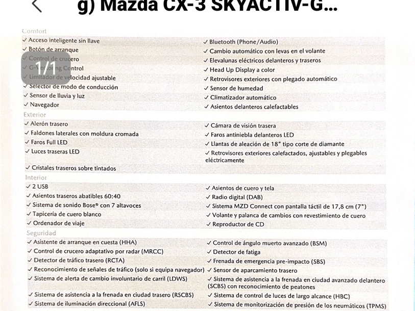 Foto del MAZDA CX-3 2.0 Luxury P.White+P.Travel AWD Aut. 150