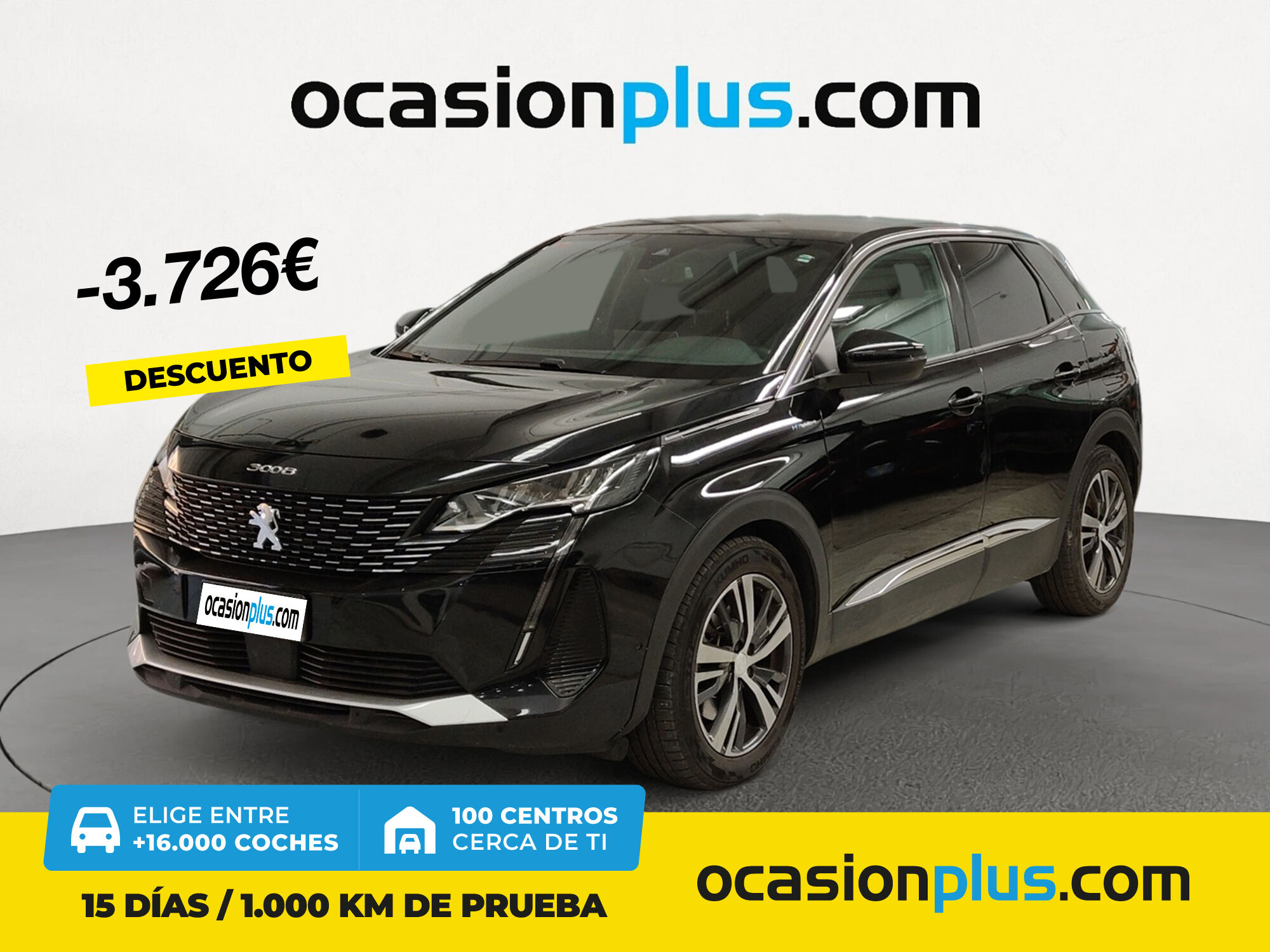 PEUGEOT 3008 (Hybrid 300 Allure Pack e-EAT8 221 kW (300 CV)) en Madrid