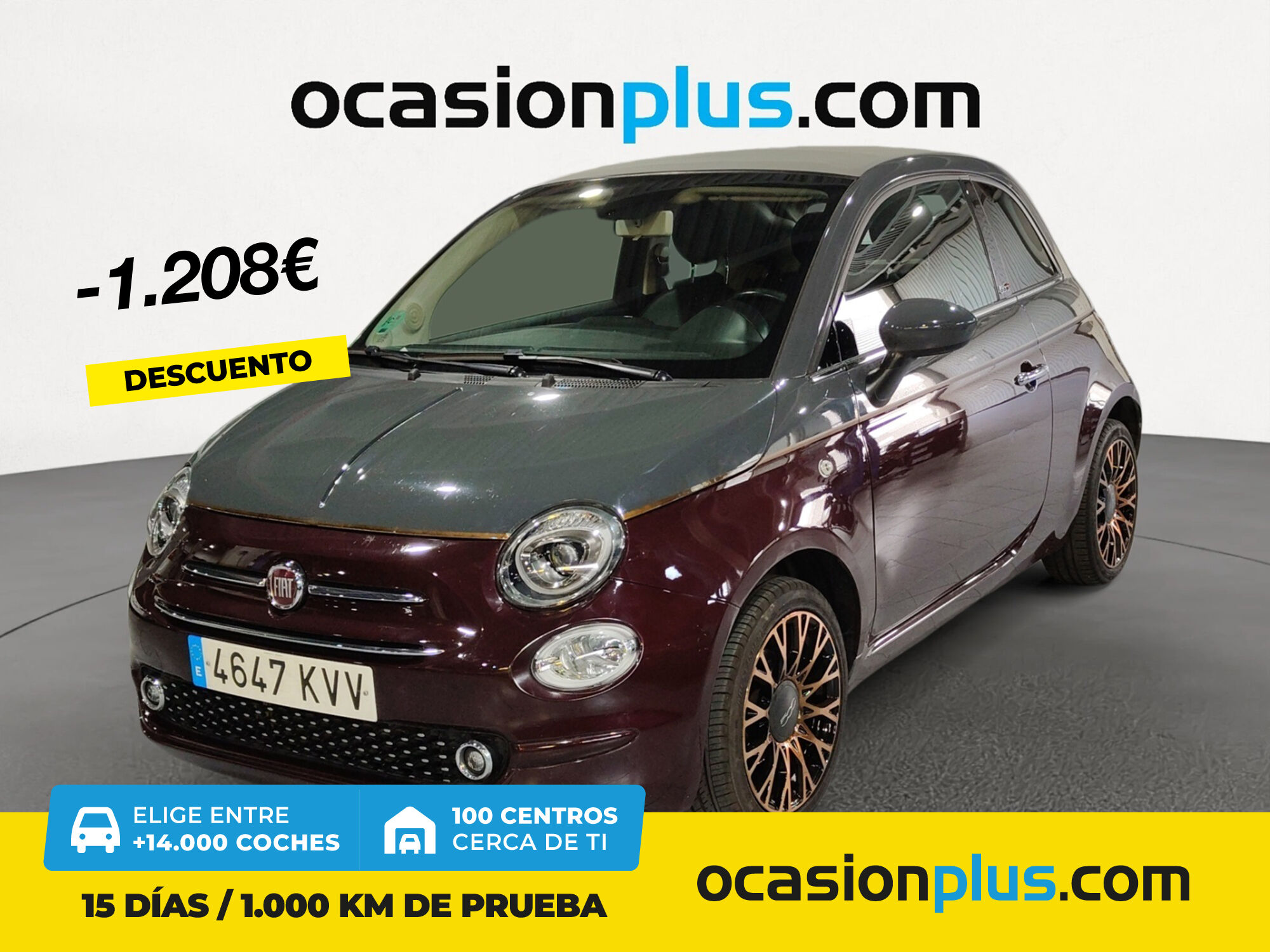 FIAT 500 (1.2 8v Collezione Fall 51 kW (69 CV)) en Madrid